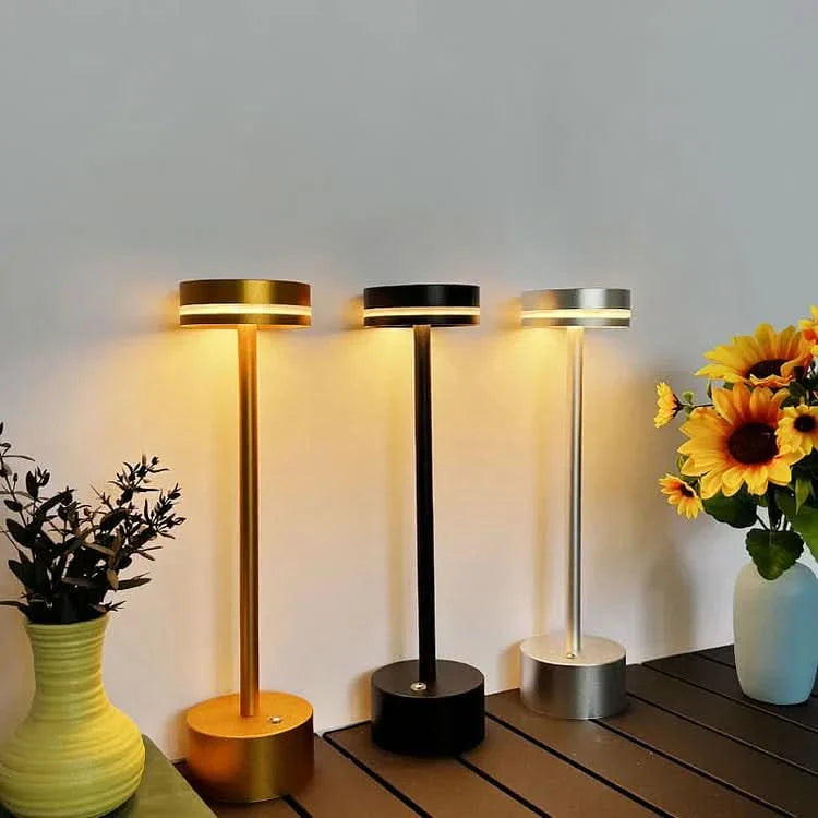 Rechargeable LED Table Lamp - Modern Cordless Aluminum Design