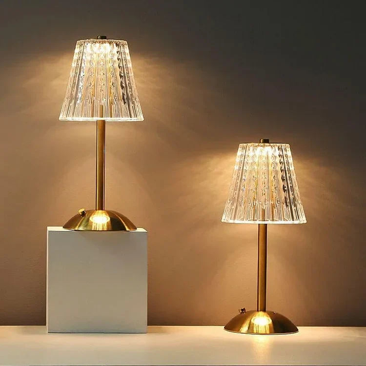Decorative Crystal Table Lamp with Sparkling Shade for Home Lighting