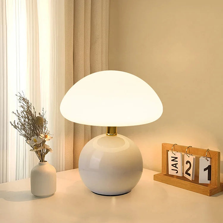 Adjustable Retro Mushroom Table Lamp - Warm Minimalist Lighting