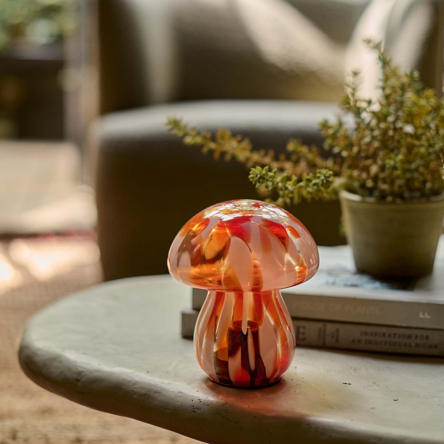 Portable Cordless Mushroom LED Table Lamp - Decorative Night Light