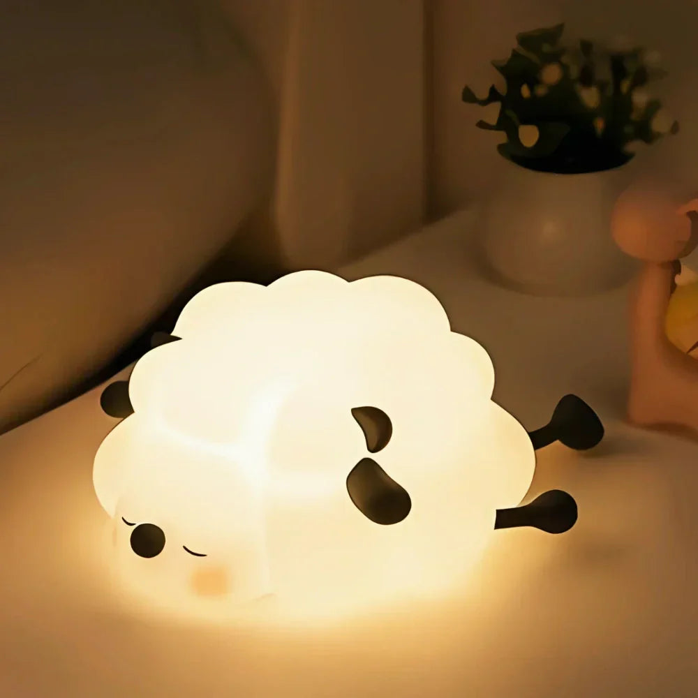 Touch Control Bedside Table Lamp - Cute Night Light for Bedroom