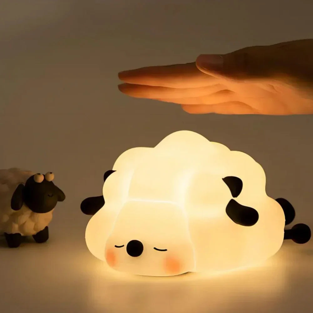Touch Control Bedside Table Lamp - Cute Night Light for Bedroom