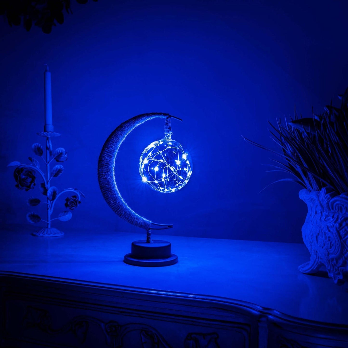 Moon Table Lamp for Living Room - Stylish Night Light & Home Decor