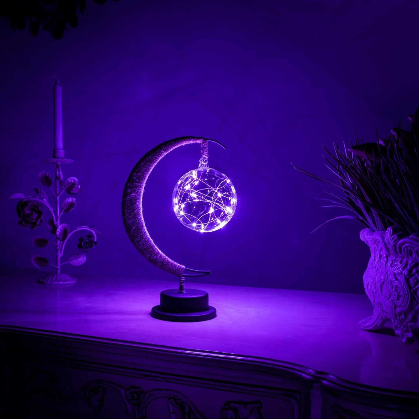 Moon Table Lamp for Living Room - Stylish Night Light & Home Decor