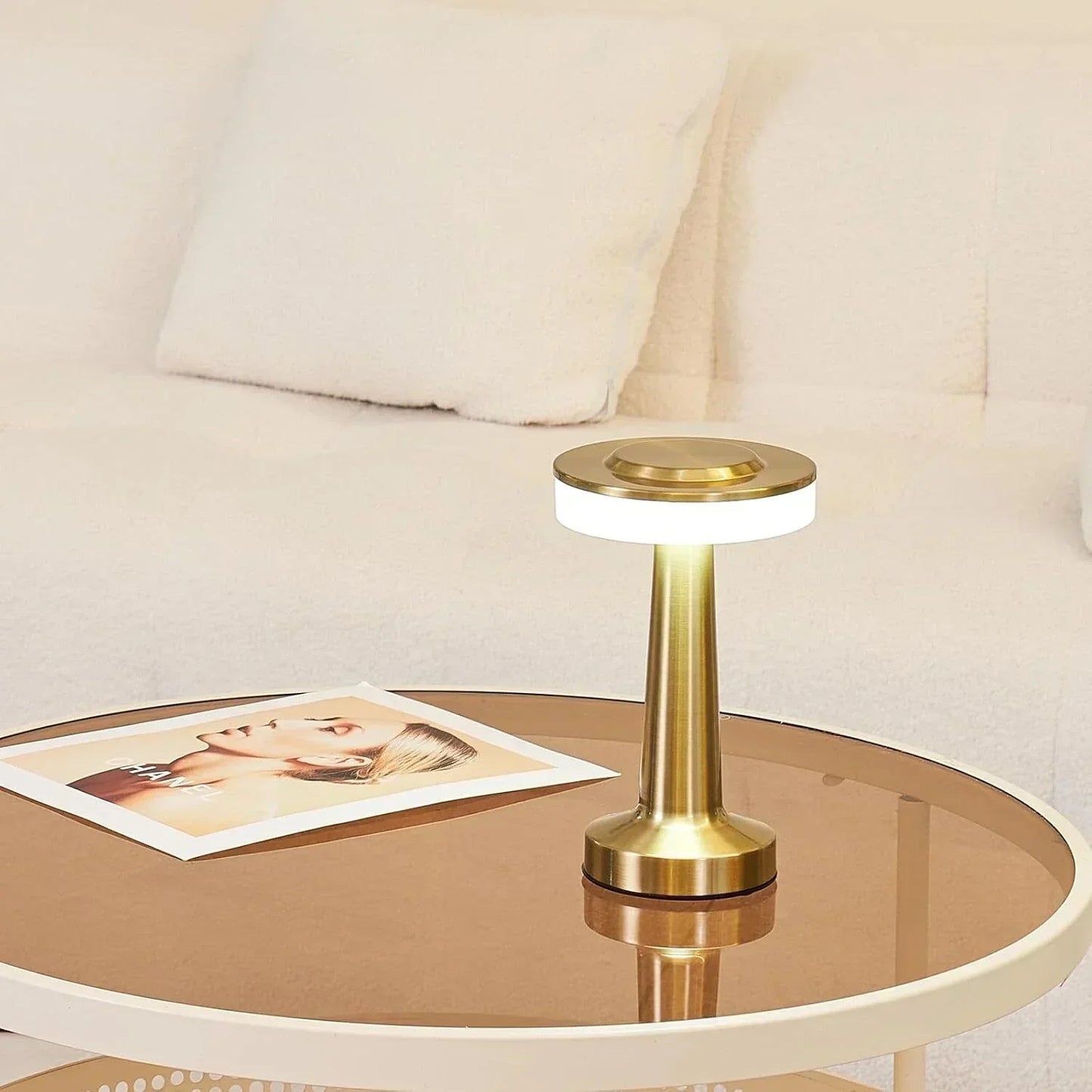 Rechargeable Touch-Control Retro Wireless Table Lamp - Mood Light
