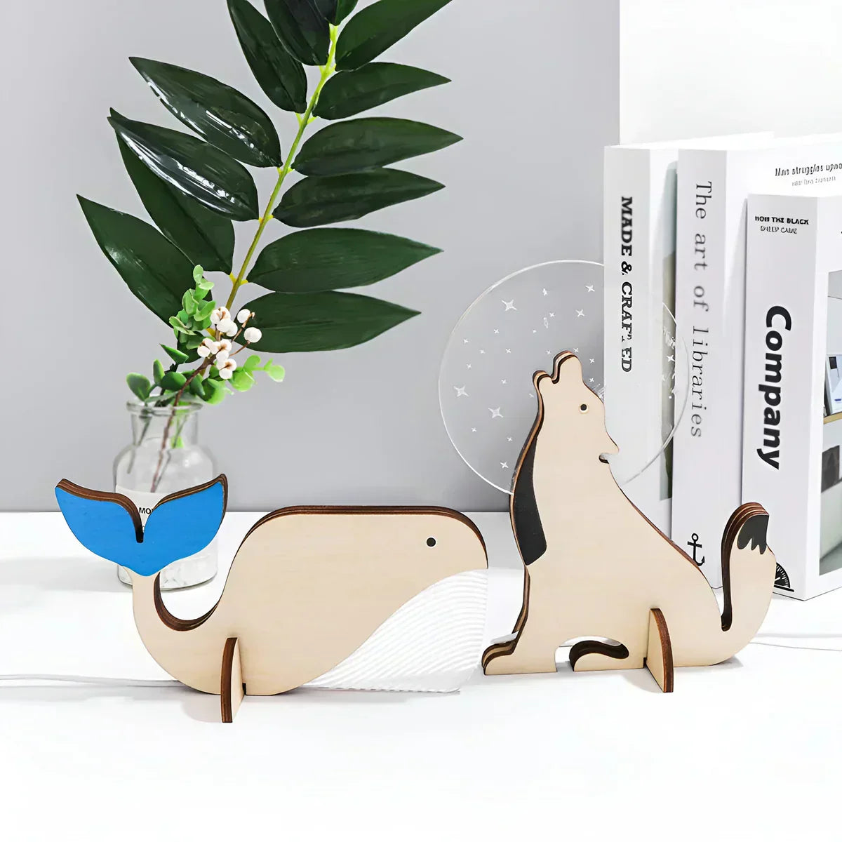 Kids' Animal Table Lamp - Soft Glow Night Light for Bedroom Decor