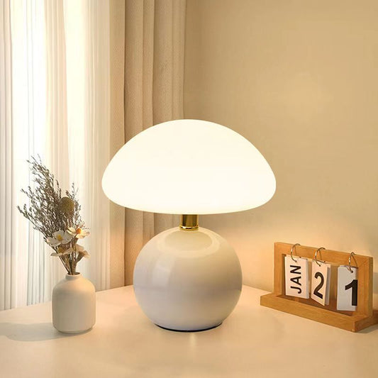 Adjustable Retro Mushroom Table Lamp - Warm Minimalist Lighting